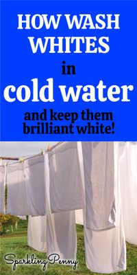 How To Wash White Clothes In Cold Water